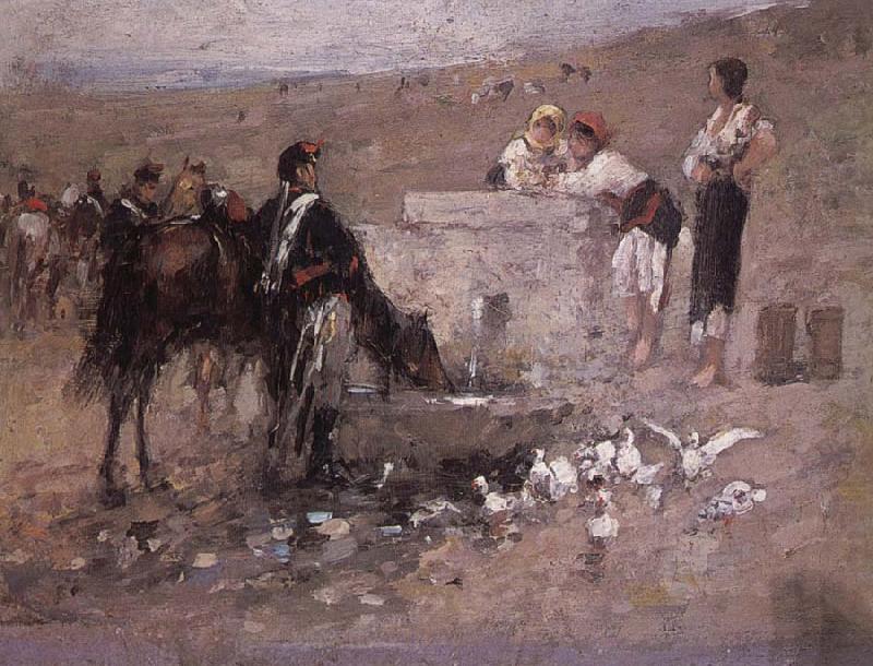 Girls and Young Men by the Well, Nicolae Grigorescu